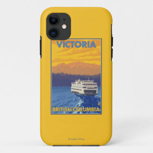 Ferry en Mountains - Victoria, BC Canada iPhone 11 Hoesje