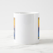 Ferry en Mountains - Victoria, BC Canada Grote Koffiekop (Voorkant)