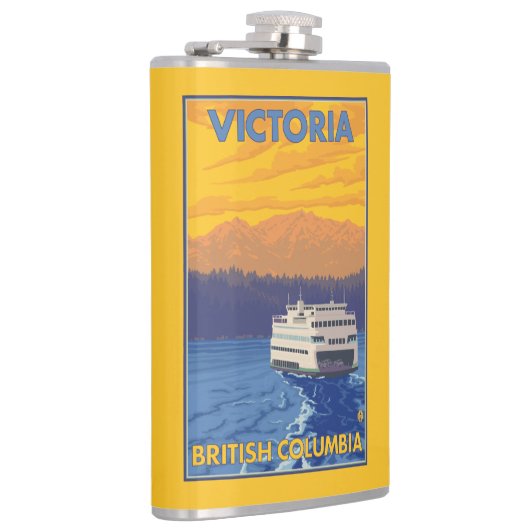 Ferry en Mountains - Victoria, BC Canada Heupfles (Rechts)