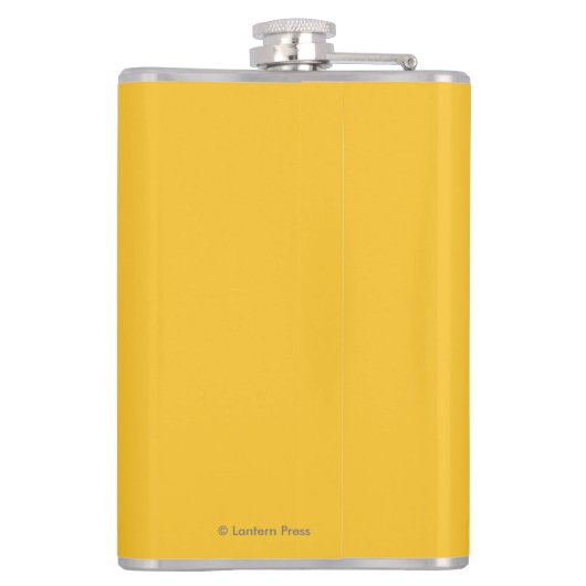 Ferry en Mountains - Victoria, BC Canada Heupfles (Achterkant)