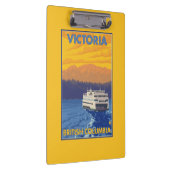 Ferry en Mountains - Victoria, BC Canada Klembord (Rechts)
