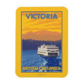 Ferry en Mountains - Victoria, BC Canada Magneet (Verticaal)