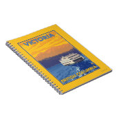 Ferry en Mountains - Victoria, BC Canada Notitieboek (Rechterzijde)