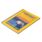 Ferry en Mountains - Victoria, BC Canada Notitieboek (Linkerzijde)