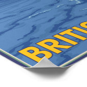 Ferry en Mountains - Victoria, BC Canada Poster (Hoek)