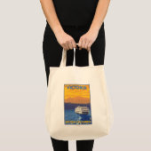 Ferry en Mountains - Victoria, BC Canada Tote Bag (Voorkant (product))