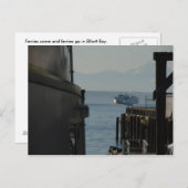 Ferry in Puget Sound Briefkaart (Voorkant / Achterkant)