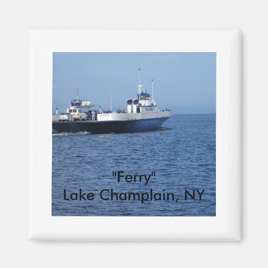 "Ferry" Lake ChamPlain, NY Magneet (Voorkant)