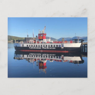 Ferry Loch Riddon, afgemeerd in Rothesay, Schotlan Feestdagenkaart