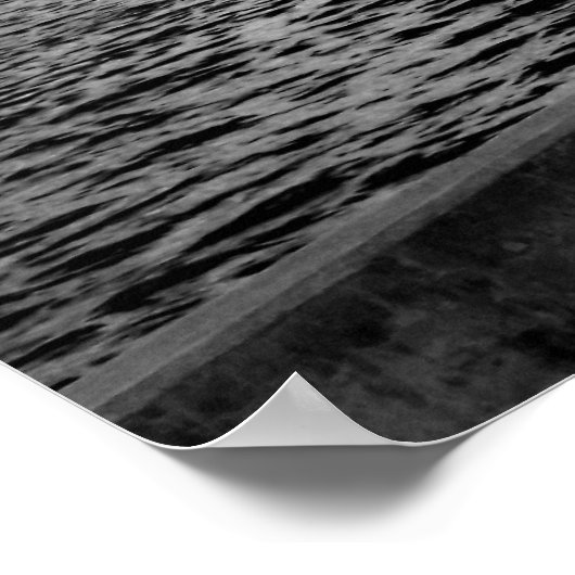 Ferry naar Seattle - zwart en wit Poster (Hoek)