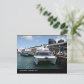Ferry terminal, Wellington, N.Z. Briefkaart (Staand voorkant)