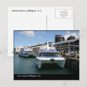 Ferry terminal, Wellington, N.Z. Briefkaart (Voorkant / Achterkant)