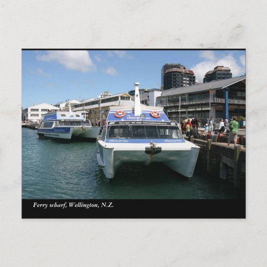 Ferry terminal, Wellington, N.Z. Briefkaart (Voorkant)
