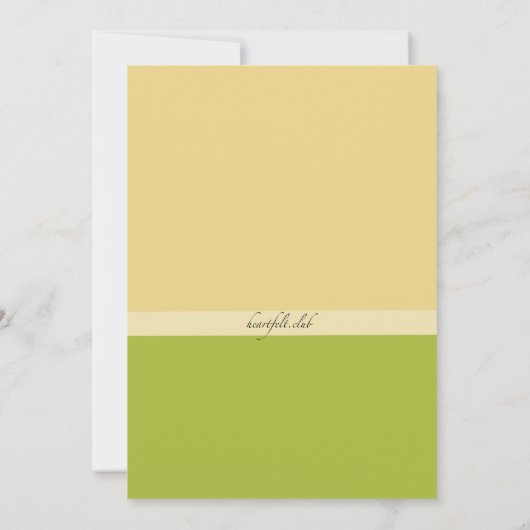 Fertile Garden zwangerschapsaankondiging Aankondiging (Achterkant)