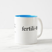 Fertili-thee-Mok van theekthee en theelthee Tweekleurige Koffiemok (Voorkant rechts)