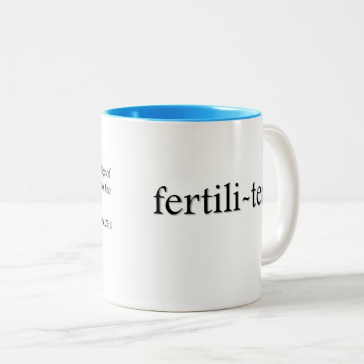 Fertili-thee-Mok van theekthee en theelthee Tweekleurige Koffiemok (Voorkant rechts)