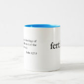 Fertili-thee-Mok van theekthee en theelthee Tweekleurige Koffiemok (Center)