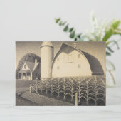 Fertiliteit, Iowa door Grant Wood Bedankkaart (Staand voorkant)