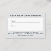 Fertiliteitskliniek Afspraakkaart Visitekaartje (Achterkant)