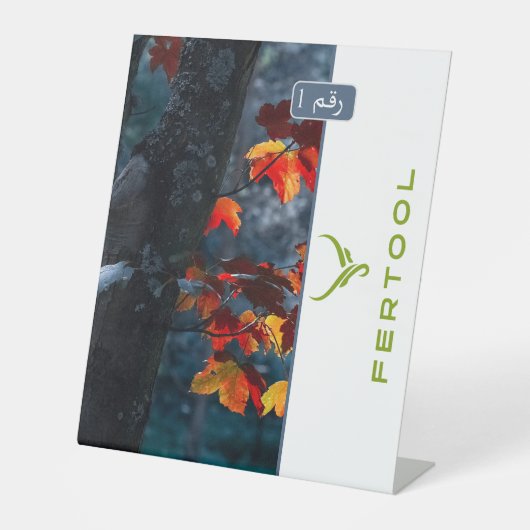 FERTOOL RECLAMEBORD MET VOETSTUK (Voorkant)