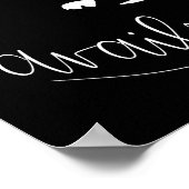 Fervent Prayer Beschikbaar - Praying Hands Black Poster (Hoek)