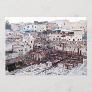 Fes Leather Tannery - Fes - Marokko - Briefkaart