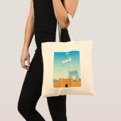 Fes Magie – Handgetekende Marokkaanse Tote Bag (Voorkant (product))