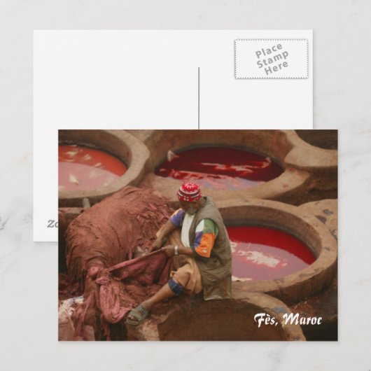 Fès, Maroc Briefkaart (Voorkant / Achterkant)