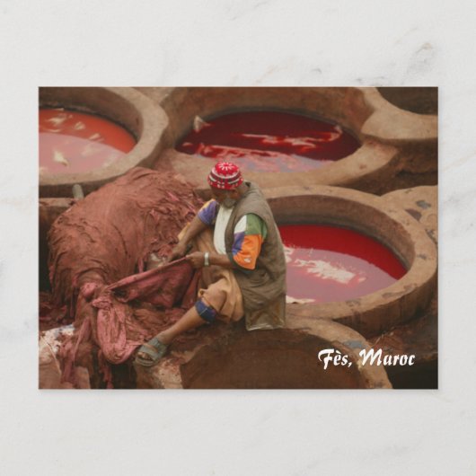 Fès, Maroc Briefkaart (Voorkant)