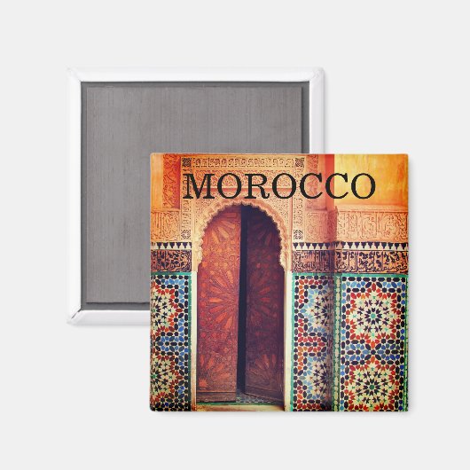 fes marocco doorway magneet (Voorkant / Achterkant)