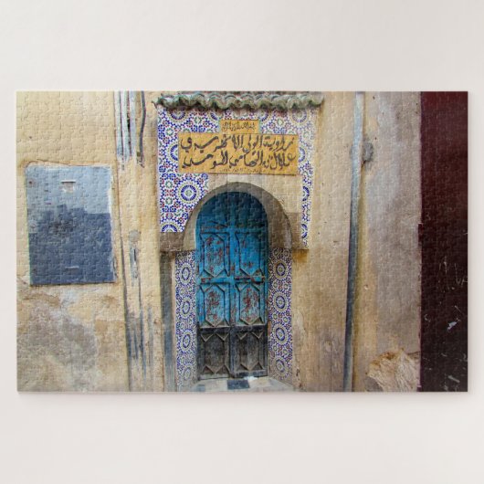 fes medina deur legpuzzel (Horizontaal)