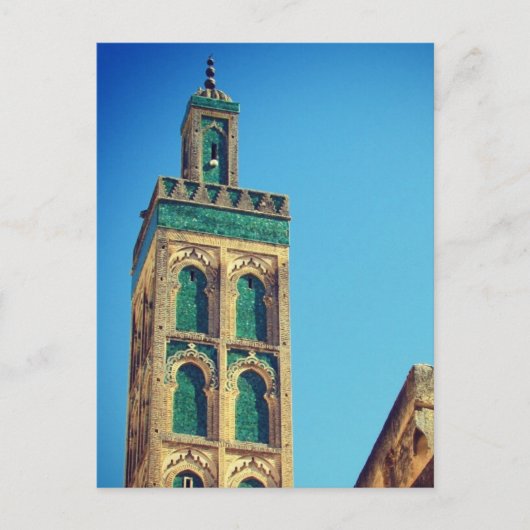 fes minaret medina briefkaart (Voorkant)