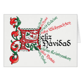 Fes para Feliz Navidad Kaart