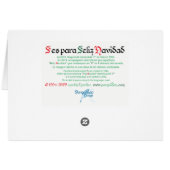 Fes para Feliz Navidad Kaart (Achterkant Horizontaal)