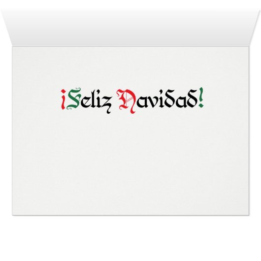 Fes para Feliz Navidad Kaart (Binnen Horizontaal (Onder))