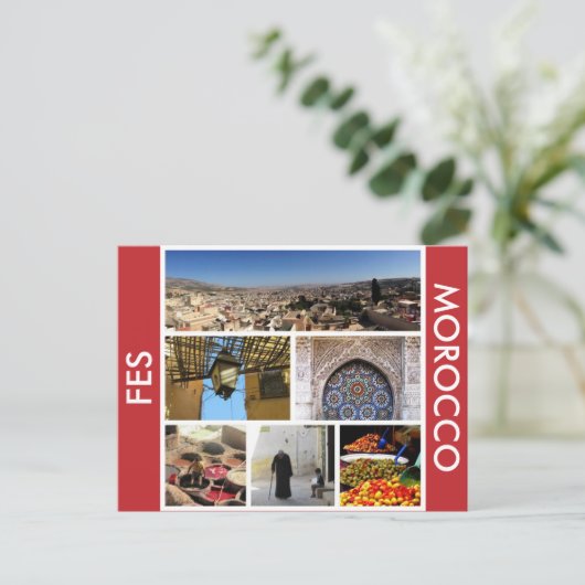 fes scenes briefkaart (Staand voorkant)