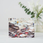 Fes tanneries, Marokko Briefkaart (Staand voorkant)