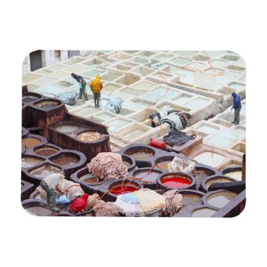 Fes tanneries, Marokko Magneet (Horizontaal)