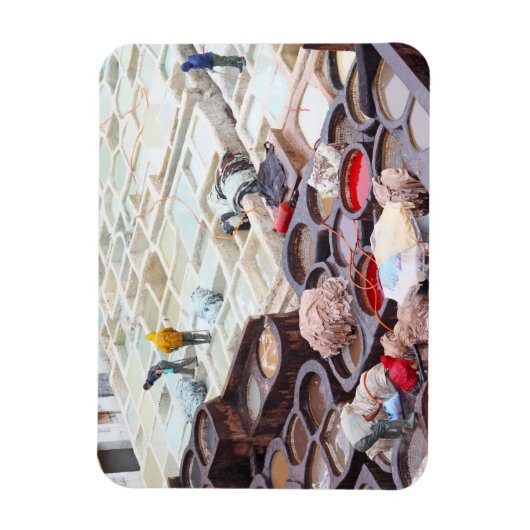 Fes tanneries, Marokko Magneet (Verticaal)
