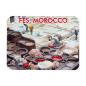 Fes tanneries, Marokko Magneet (Horizontaal)