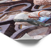 Fes tanneries, Marokko Poster (Hoek)