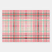 fesatief kerstroze flamingo betegeld patroon inpakpapier vel (Voorkant 3)