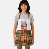 Fesiive kinder unisex voeg naam gingerbread toe schort (Insitu)