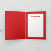 Fesive Christmas Beach Santa aanpasbaar Feestdagen Kaart (Binnen)