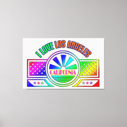 "Fest Los Angeles" Canvas Print (Voorkant)