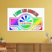 "Fest Los Angeles" Canvas Print (Insitu (Woonkamer))