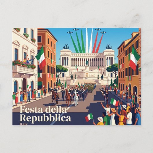 Festa della Repubblica Italië Briefkaart (Voorkant)
