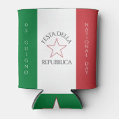 Festa della Repubblica Nationale Dag van Italië Vl Blikjeskoeler (Voorkant)