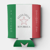 Festa della Repubblica Nationale Dag van Italië Vl Blikjeskoeler (Achterkant)
