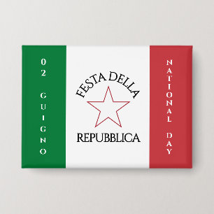 Festa della Repubblica Nationale Dag van Italië Vl Button